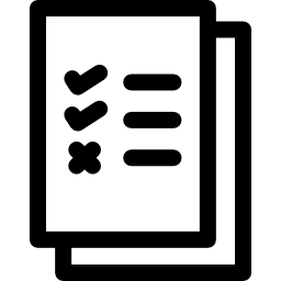 lista de verificación icono