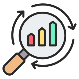 análisis de los datos icono