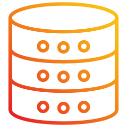 almacenamiento de datos icono