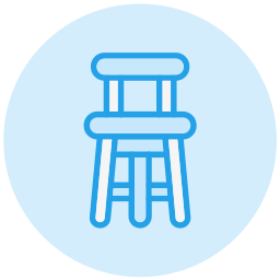 Bar stool icon