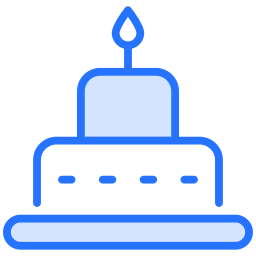 pastel de cumpleaños icono