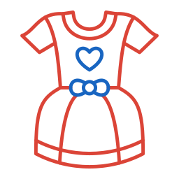 Baby dress icon