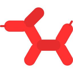 cane a palloncino icona