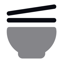 Bowl chopsticks icon
