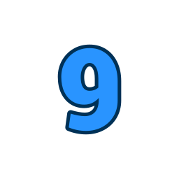 Number 9 icon