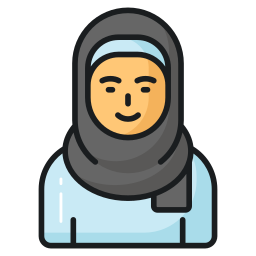 Moslem woman icon