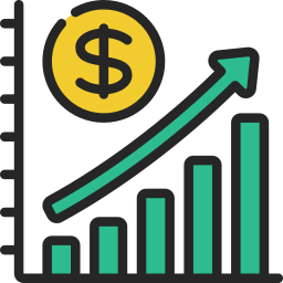 profitto finanziario icona