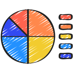 gráfico de pizza Ícone