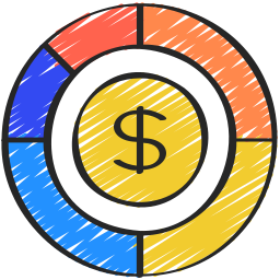 informazioni finanziarie icona