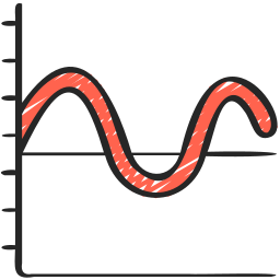 graphique de vagues Icône