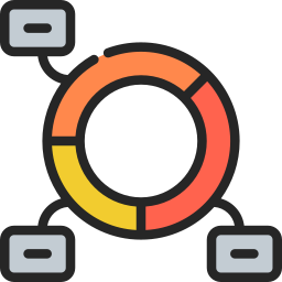 donut-diagram icoon