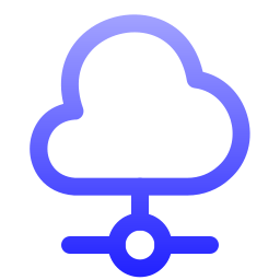 connessione al cloud icona
