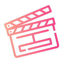 Film clapperboard icon