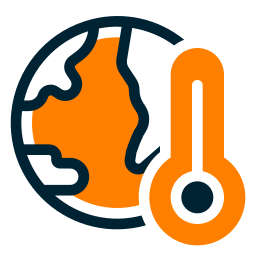 opwarming van de aarde icoon