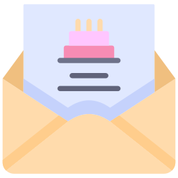 invitación de cumpleaños icono