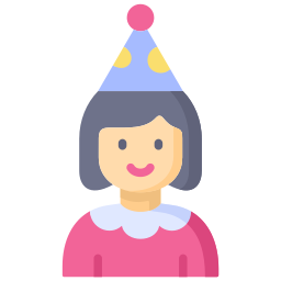Birthday girl icon