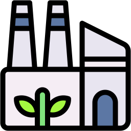 Eco factory icon