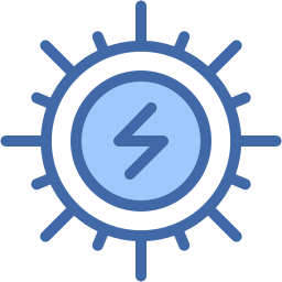 Sun energy icon