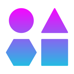 Geometrical shapes icon