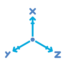 axes de coordonnées Icône