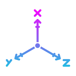 axes de coordonnées Icône