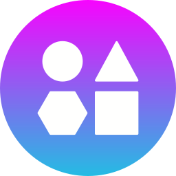 Geometrical shapes icon