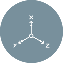 Coordinate axes icon