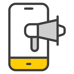 mobiele marketing icoon