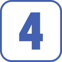 número 4 icono