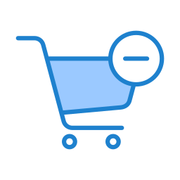 Cart minus icon