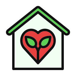 Eco house icon