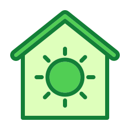 Solar house icon