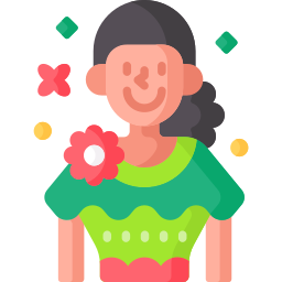 Mexican woman icon