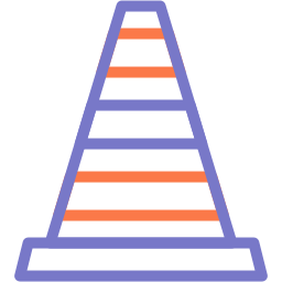 Traffic cone icon