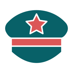 sombrero de policia icono