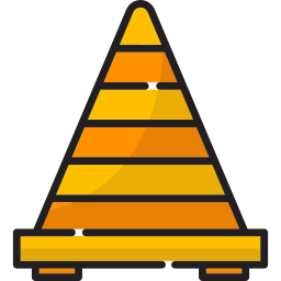 Traffic cone icon