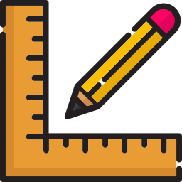 Ruler and pencil icon