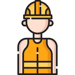 Construction worker icon