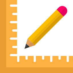 Ruler and pencil icon