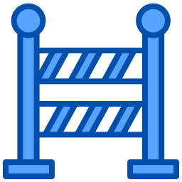 Traffic barriers icon