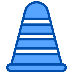 cono de tráfico icono