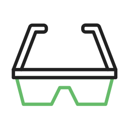 Safety glasses icon