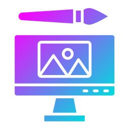 Digital art icon