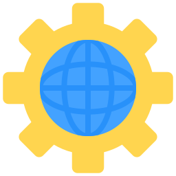wereldwijd beheer icoon