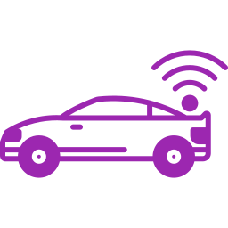 Autonomous car icon