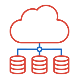 dati cloud icona