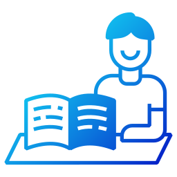 Reading book icon