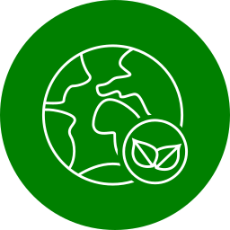 mundo verde icono