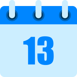 número 13 icono