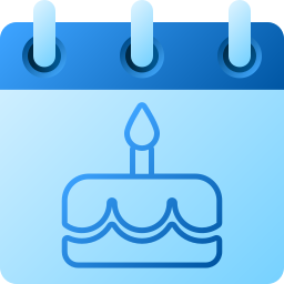 pastel de cumpleaños icono